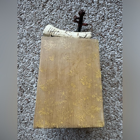 Vintage 3D Book End - Chello String Instrument w/ Music Sheet & Classic Columns - Picture 3 of 5